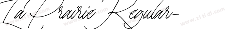 La Prairie Regular字体转换